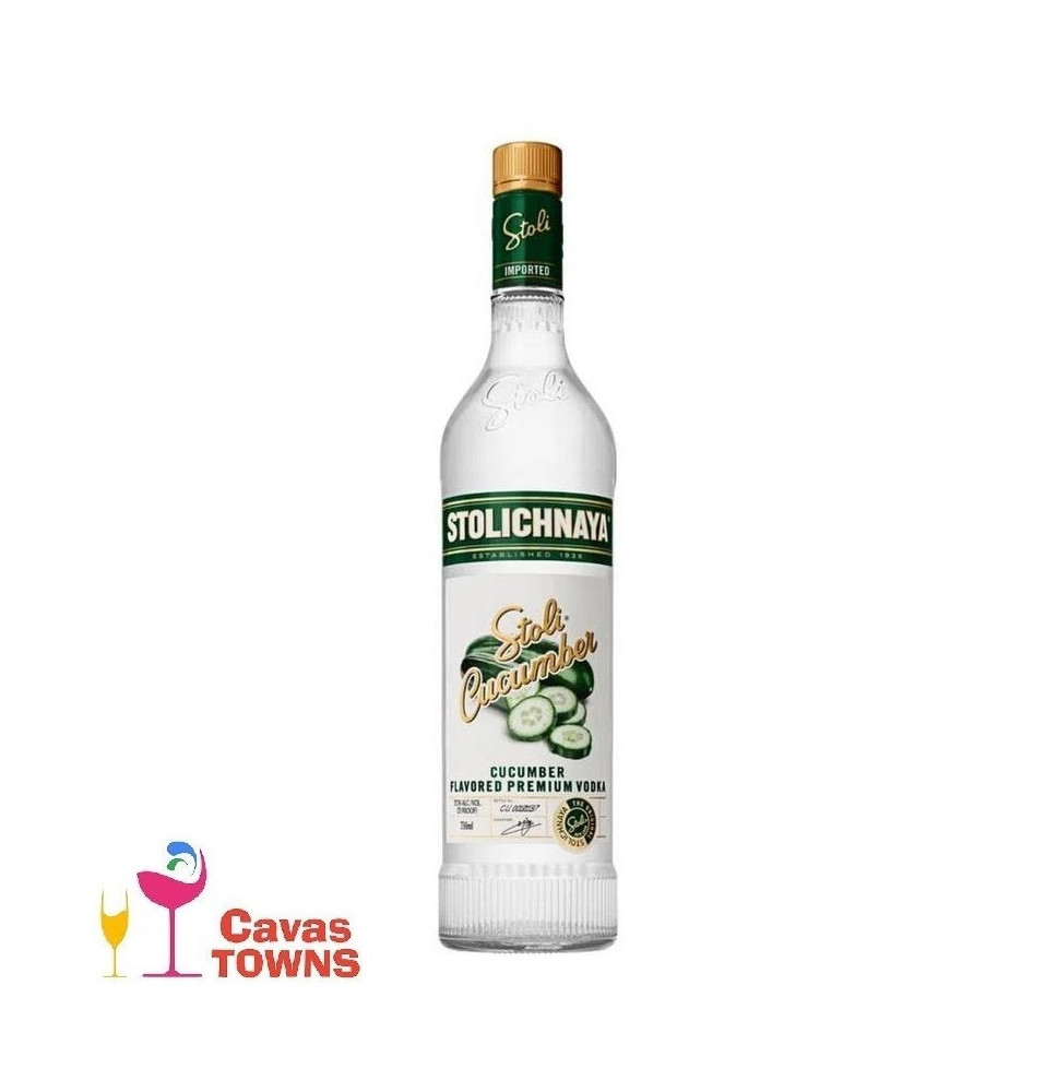 Vodka Stolichnaya Cucumber 750 ml - Cavas Towns Vodka Stolichnaya Cucumber 750 ml - Cavas Towns